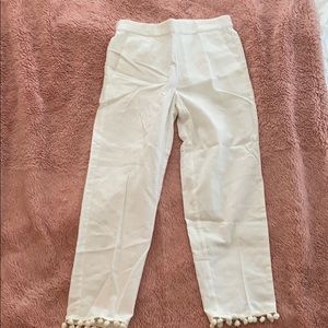 J.Crew White Linen Capri Pants - NEW - Size 4
